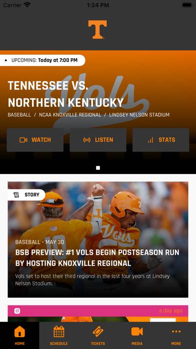 Tennessee Athletics App screenshot #1