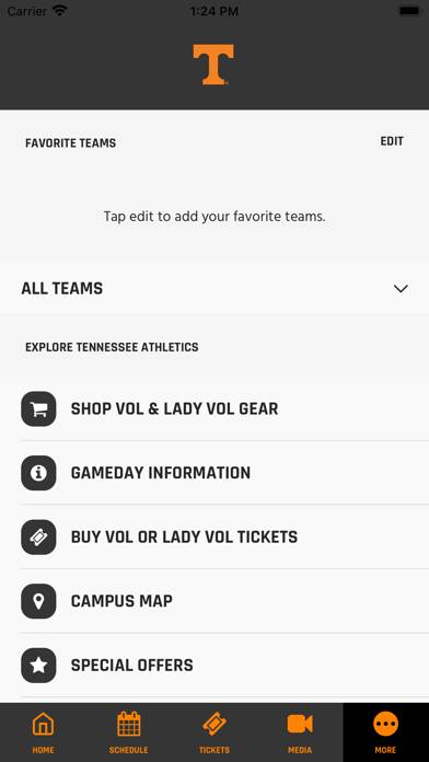 Tennessee Athletics App screenshot #2