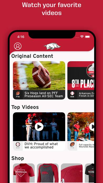 Arkansas Razorbacks screenshot