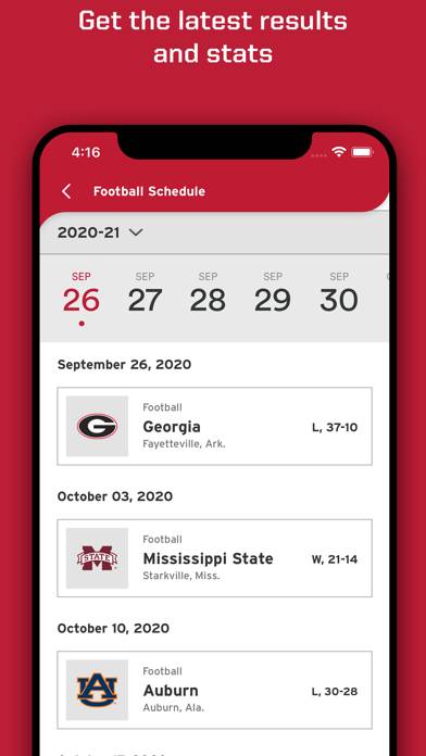 Arkansas Razorbacks App screenshot