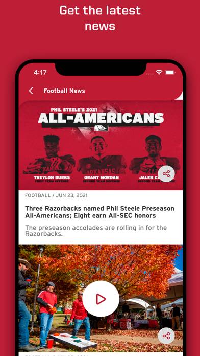 Arkansas Razorbacks App screenshot