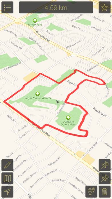 Map Calculator 2.0 - Measure Distance & Area, Map a Walk, Run or Bike Ride screenshot