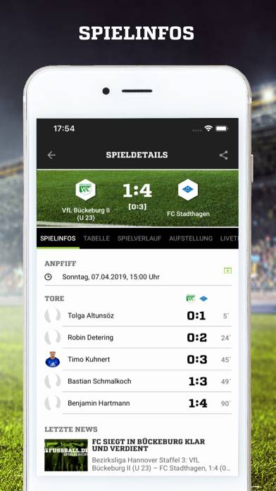 Fussball.de App-Screenshot #5