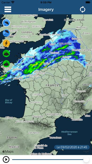 Infoclimat Capture d'écran de l'application