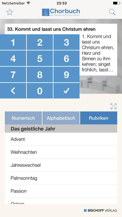 NAK Chorbuch App screenshot #1