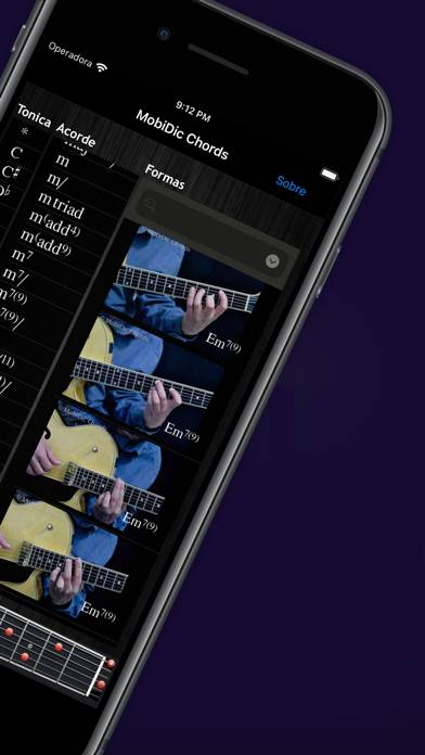 Mobidic Guitar Chords Captura de pantalla de la aplicación