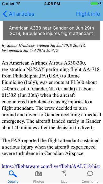 The Aviation Herald Скриншот приложения #2