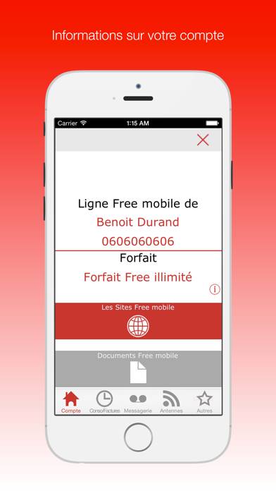 Mon compte Free Mobile Premium : votre compagnon pour le suivi conso & messagerie App screenshot #4