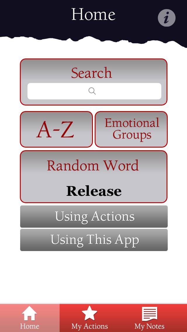 Actions: The Actors’ Thesaurus Schermata dell'app #1