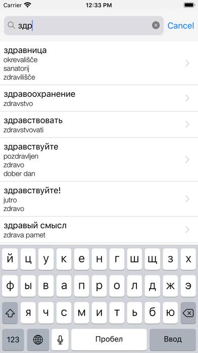 Vaš slovensko-ruski slovar App screenshot #1