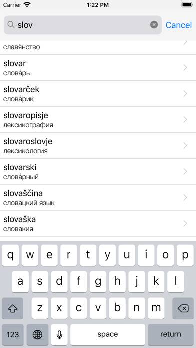 Vaš slovensko-ruski slovar Скриншот приложения #4