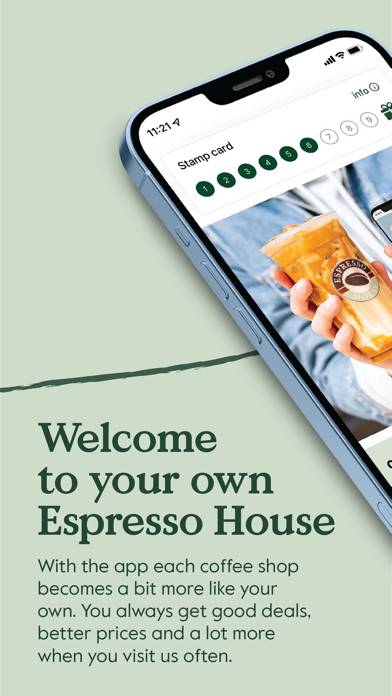 Espresso House App skärmdump #2