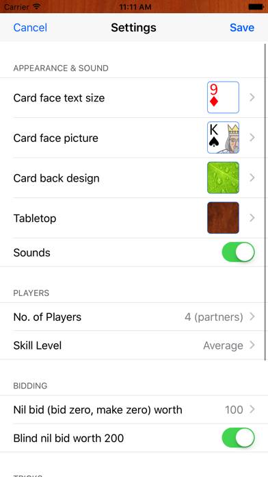Spades plus App skärmdump #4