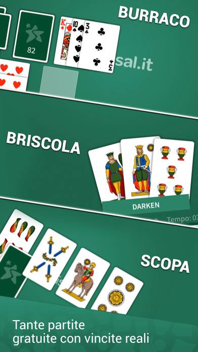 Sisal Giochi di Carte schermata del gioco