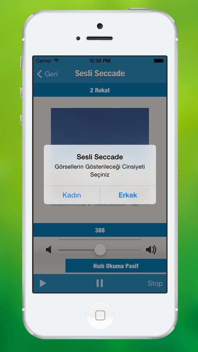 Sesli Seccade Schermata dell'app