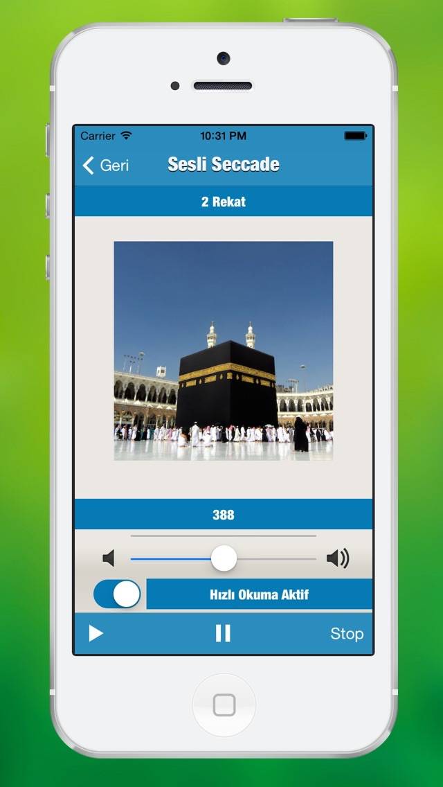Sesli Seccade Schermata dell'app