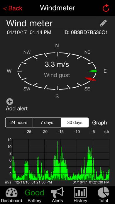 WeatherHub App skärmdump