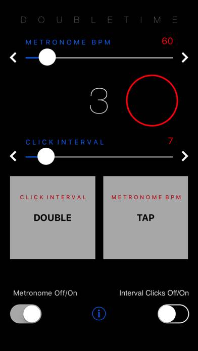 DoubleTime Metronome Скриншот приложения #1