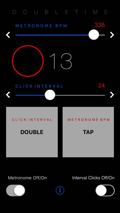 DoubleTime Metronome Schermata dell'app #3