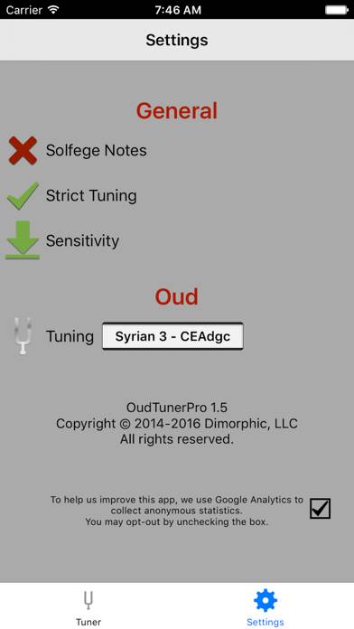 Oud Tuner Pro Capture d'écran de l'application #4
