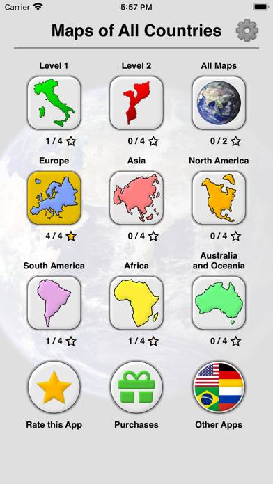 Maps of All Countries Geo-Quiz Uygulama ekran görüntüsü #3