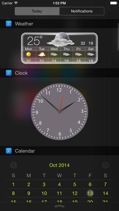 Widget Captura de pantalla de la aplicación #1