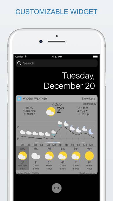 Widget weather Schermata dell'app #2