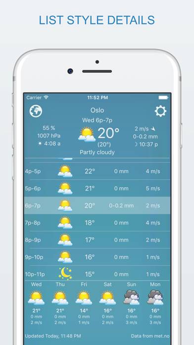 Widget weather Schermata dell'app #3