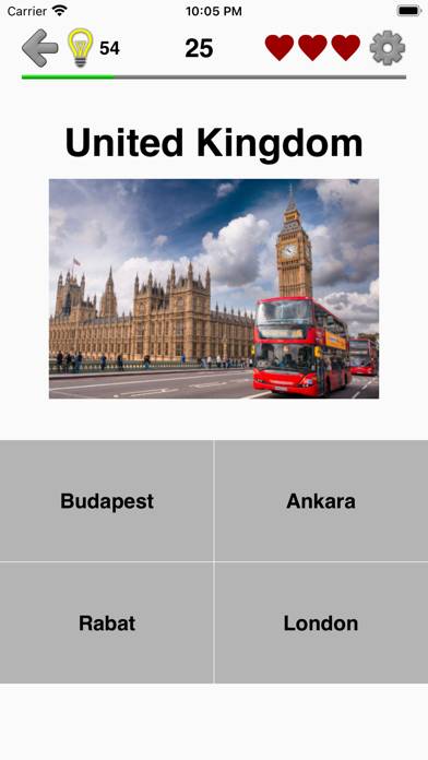 Capitals of the World Captura de pantalla de la aplicación #1