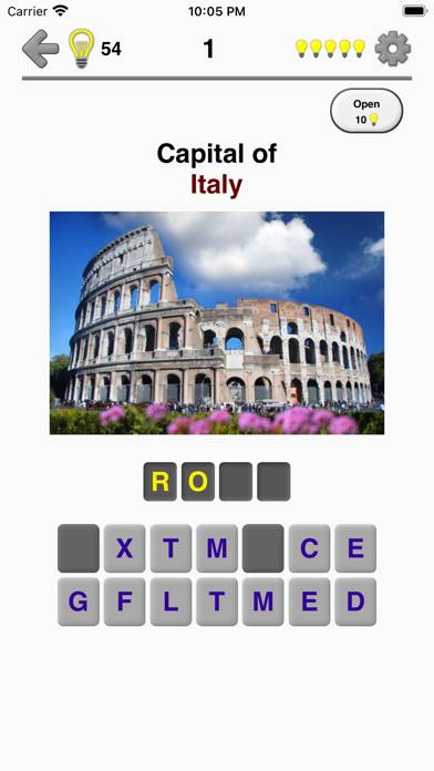 Capitals of the World Schermata dell'app #2