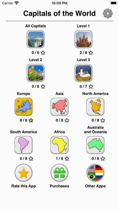 Capitals of the World Скриншот приложения #3
