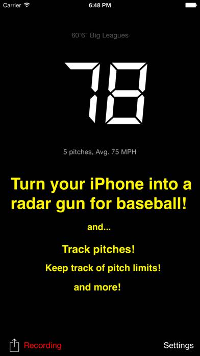 Pitch Radar App screenshot