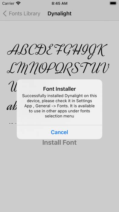 FontInstaller Install any font App-Screenshot #3