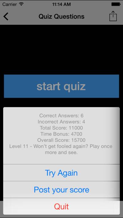 Classic Rock Quiz App screenshot #2