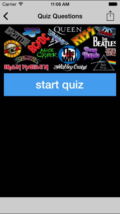 Classic Rock Quiz schermata del gioco