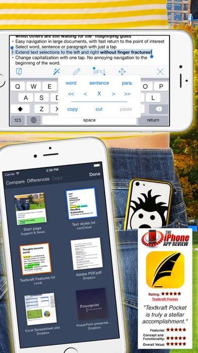 Textkraft Pocket App skärmdump #1