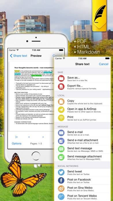 Textkraft Pocket App skärmdump #5
