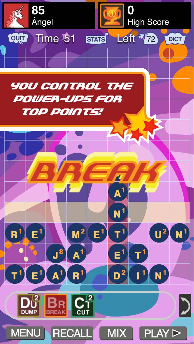 Super WordUp game screenshot