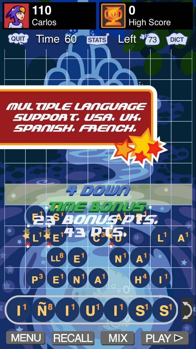 Super WordUp game screenshot