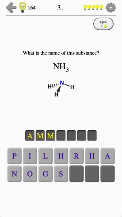 Chemical Substances: Chem-Quiz Schermata dell'app #1