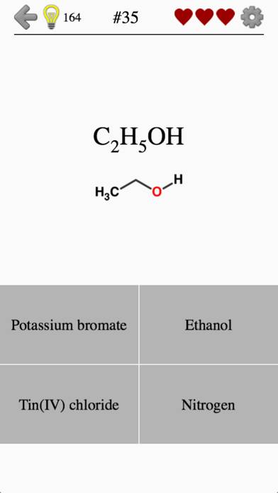 Chemical Substances: Chem-Quiz Schermata dell'app #2