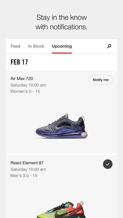 Nike SNKRS: Sneaker Release Schermata dell'app #3