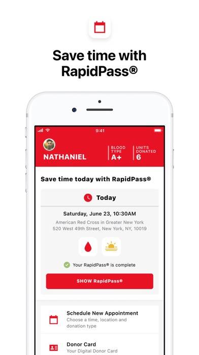 Blood Donor American Red Cross App screenshot #2