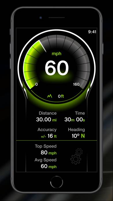 GPS Digital Speed Tracker Pro Capture d'écran de l'application #2
