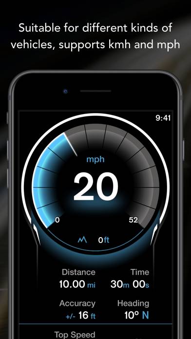 GPS Digital Speed Tracker Pro Capture d'écran de l'application #3