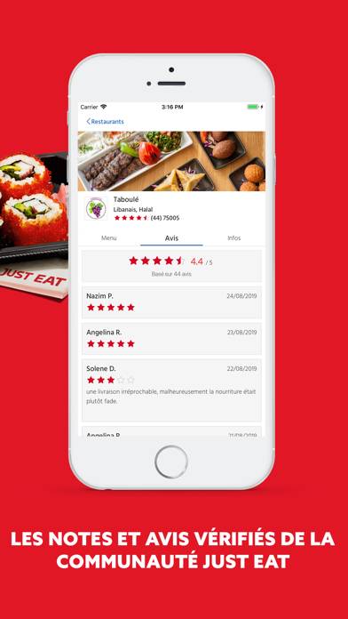 Just Eat FR Capture d'écran de l'application