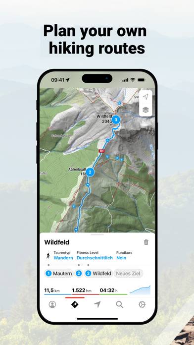Bergfex: hiking & tracking Schermata dell'app #3
