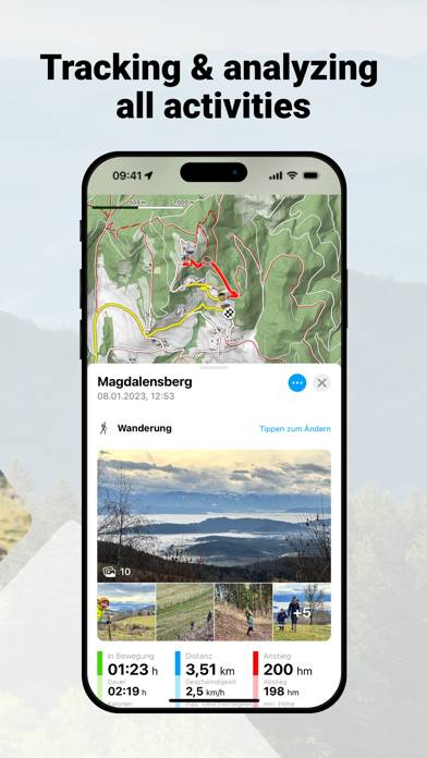 Bergfex: hiking & tracking Captura de pantalla de la aplicación #5