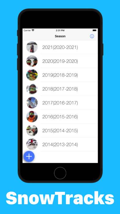 SnowTracks App-Screenshot