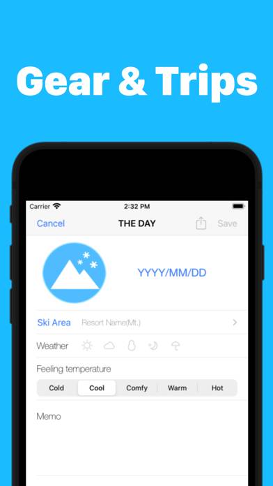 SnowTracks App-Screenshot